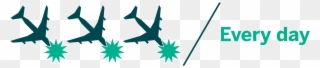 Today Authorities Estimate The Annual Worldwide Death - Airplane Silhouette Clipart