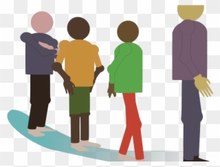 People Standing In Line Clipart - Waiting In Line Art - Png Download