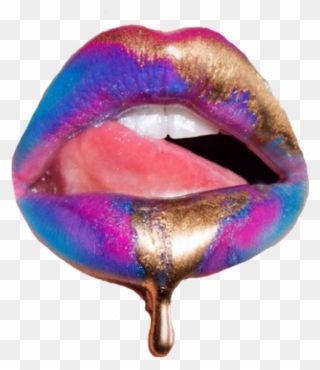 Lips Liplicking Colorful Sticker - Jason Derulo Swalla Feat Nicki Minaj Clipart