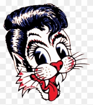 1980s Rockabilly Band Stray Cats - Stray Cats Band Logo Clipart