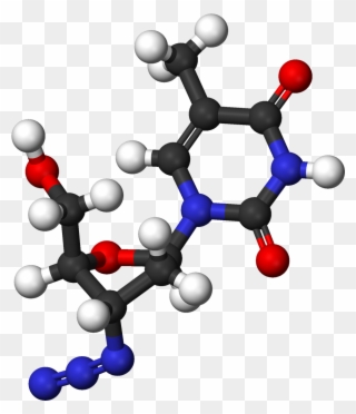 Azt Molecule Structure Clipart