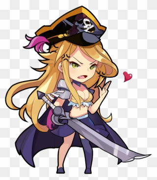 Pirate Captain - Girl X Battle Pirate Clipart