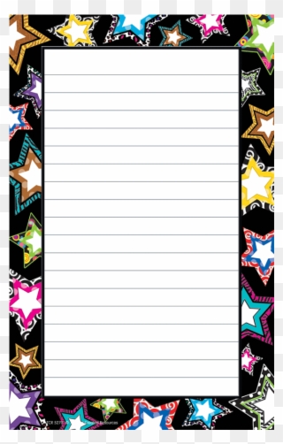 Tcr 5270 Stars 50 Sheet Notepad - Teacher Created Resources 5270 Fancy Stars Notepad Clipart