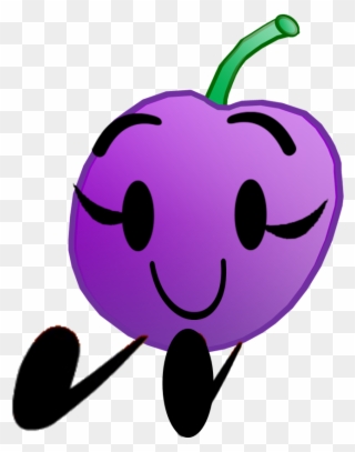Grape Clipart Purple Object - Bfdi Grape - Png Download