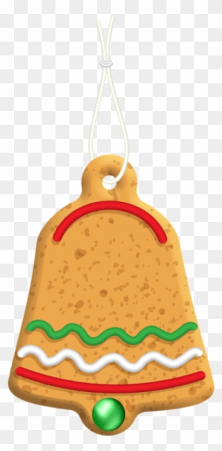 Christmas Gingerbread Bell Png Png - Portable Network Graphics Clipart