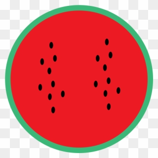 Watermelon Slice Illustration Png - Circle Clipart