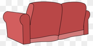 Kisspng Chair Couch Living Room Clip Art Sofa Clipart - Back Of Couch Clipart Transparent Png