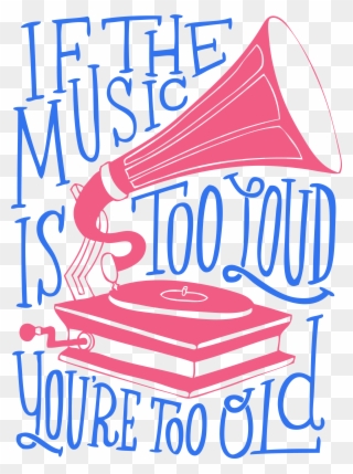 "if The Music Is Too Loud"- Small Canvas Clipart