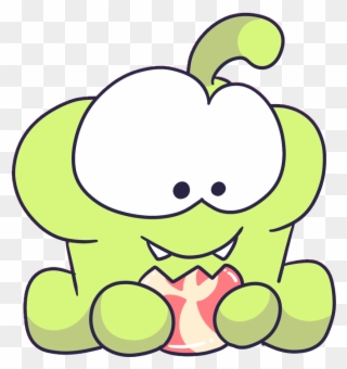 Ea Ec Om Nom By Om Nom Cut The Rope Nom,om,cut, - Om Nom Chewing Gif Clipart