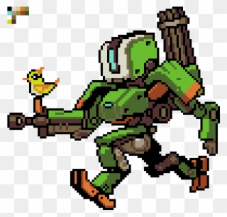Bastion Meadow - Overwatch Bastion Pixel Spray Clipart