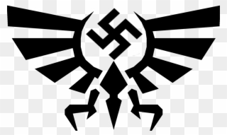 Swastika Triforce By Sacka Rumpa Dump On Clipart Library - Hylian Crest - Png Download