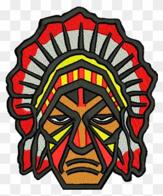 Sports Gallery - Indian Face Embroidery Clipart