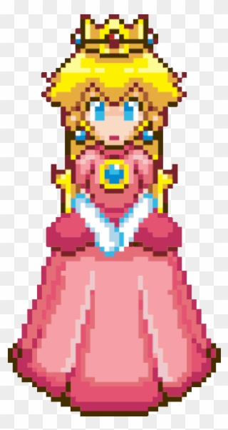 Princess Peach Clipart Transparent Tumblr - Princess Peach Pixel Gif - Png Download
