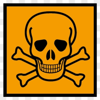 Toxic Sign - Skull And Crossbones Throw Blanket Clipart