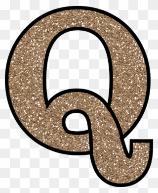 Glitter Without The Glue Free Digital Printable Alphabet - Glitter Letter Q Png Clipart