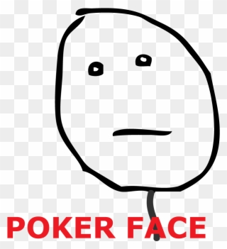 Clip Art Poker Png For - Poker Face Rage Meme Transparent Png