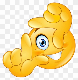Emoticon Clip Art Emoji Hand Transprent Png - Take A Picture Emoji Transparent Png
