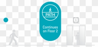 Path Maps Are Found At Landmark Elevators To Help You - Graphic Design Clipart