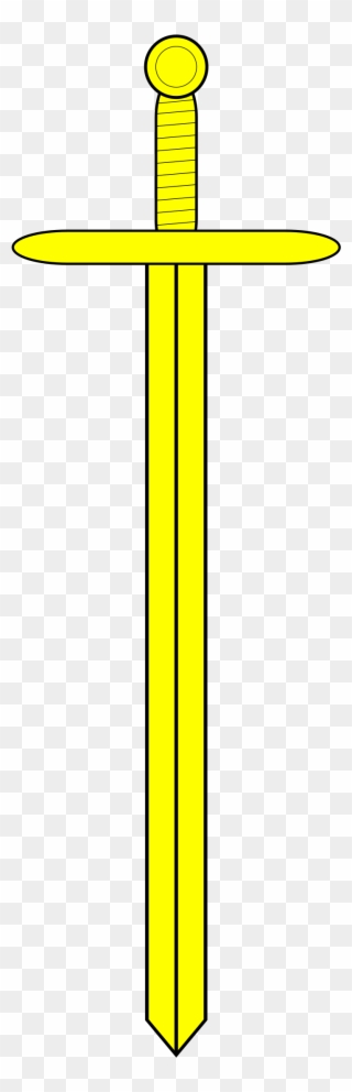 Big Image - Yellow Sword Clipart