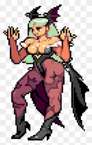 All Of Morrigan's Different Sprites In One Gif - Cartoon Clipart