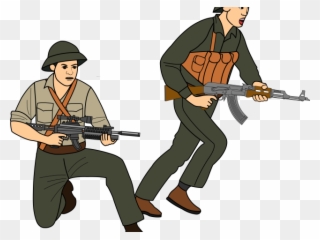 Battle Clipart Soldier - Vietnam War Clip Art - Png Download