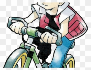 Bicycle Clipart Red Bike - Pokemon Red Trainer Artwork - Png Download