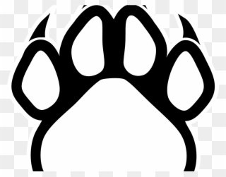 Dog Paw Print Outline X Carwad Net - Panther Paw Print Logo Clipart