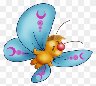0 10c877 22dc1f7f Orig Cartoon Butterfly, Butterfly - Transparent Cartoon Butterfly Clipart - Png Download