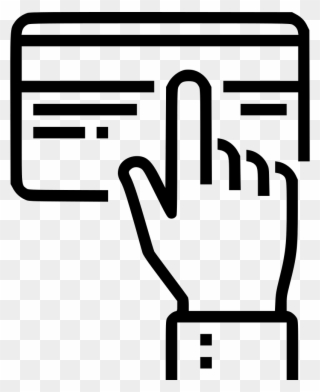 Pay With Credit Card Comments - Click Website Icon Clipart