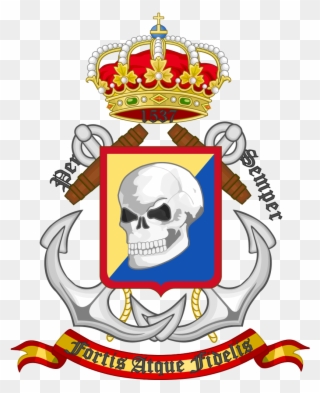 Clipart Transparent Library File Coat Of Arms The Spanish - Marines Coat Of Arms - Png Download