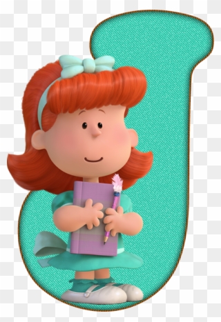 *✿**✿*j*✿**✿*de Alfabeto Decorativo - Peanuts Movie The Little Red Haired Girl Clipart
