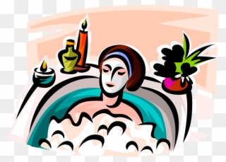 Vector Illustration Of Spa Treatment Gentle Purifying Clipart