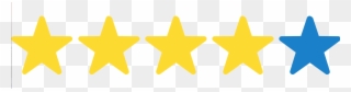 The Reservation And Follow Up Were Very Good - Row Of Stars Clipart - Png Download