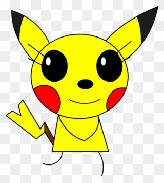 I'm Pikachu And Nice To - Cartoon Clipart