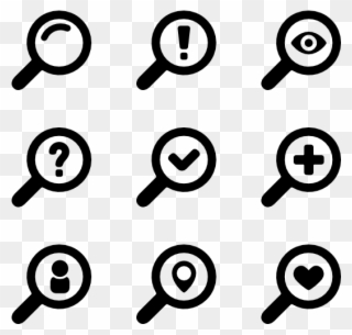 Magnifying Glass Icons - Search Icon Png Clipart