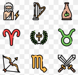 Greek Mythology - Ancient Greece Symbols Clipart