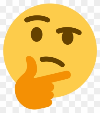 Declutter - Thinking Emoji Png Discord Clipart