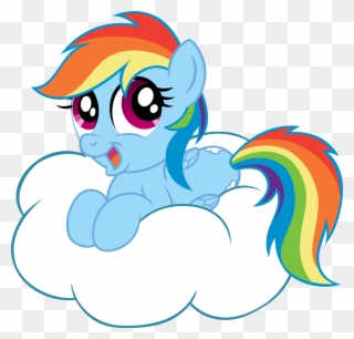 My Little Pony On A Cloud Clipart