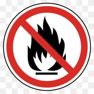 When Cooking, Keep Pot Handles Turned Towards The Back - No Open Flames Sign Clipart