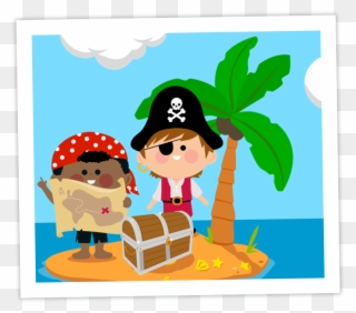 A Spectacle For Every Birthday Child To Enjoy In This - Pirata Encontrando Un Tesoro Animado Clipart