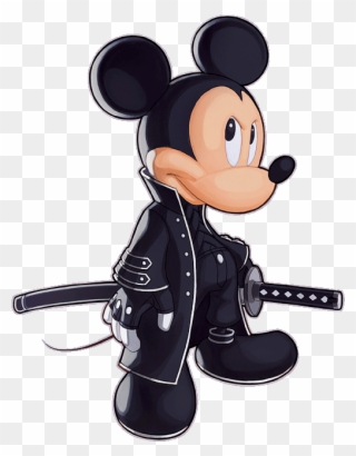 Kingdom Hearts In Black - Kingdom Hearts Mickey Mouse Game Clipart