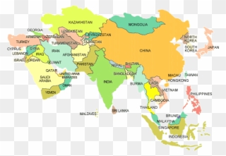 Image Asia Country Mapgif Omnictionary Wiki Fandom - All Of Asian Countries Clipart
