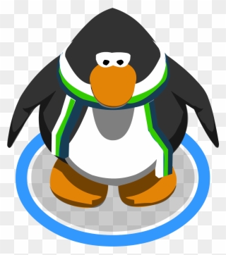 Green And Blue Scarf Ig - Club Penguin Accordion Clipart