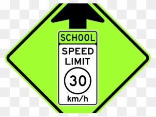 Celebrate National Metric Day October 10 - School Speed Limit 55 Clipart