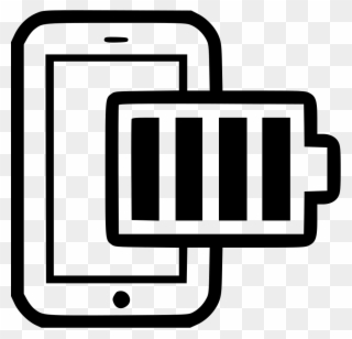 Device Smartphone Charged Phone - Battery Drawing Phone Clipart
