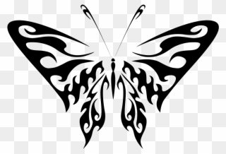 Butterfly Line Art - Butterfly Clipart