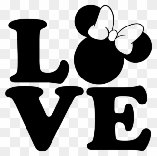 Loveya Teamo Minimouse Lol Linda Cute Love Amor - Love With Mickey Head Clipart