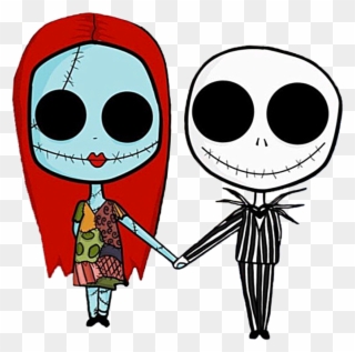 Timburton Timburtonstyle - Nightmare Before Christmas Jack And Sally Png Clipart