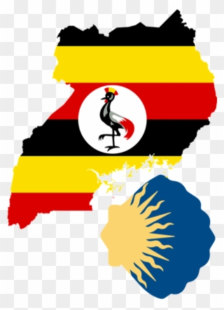 Creighton Global Pilgrimage - Flag Uganda Clipart
