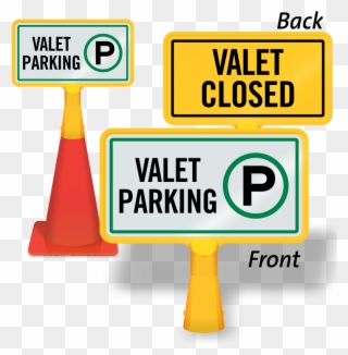 Valet Closed Coneboss Sign - No Thru Traffic Sign Transparent Clipart - Png Download